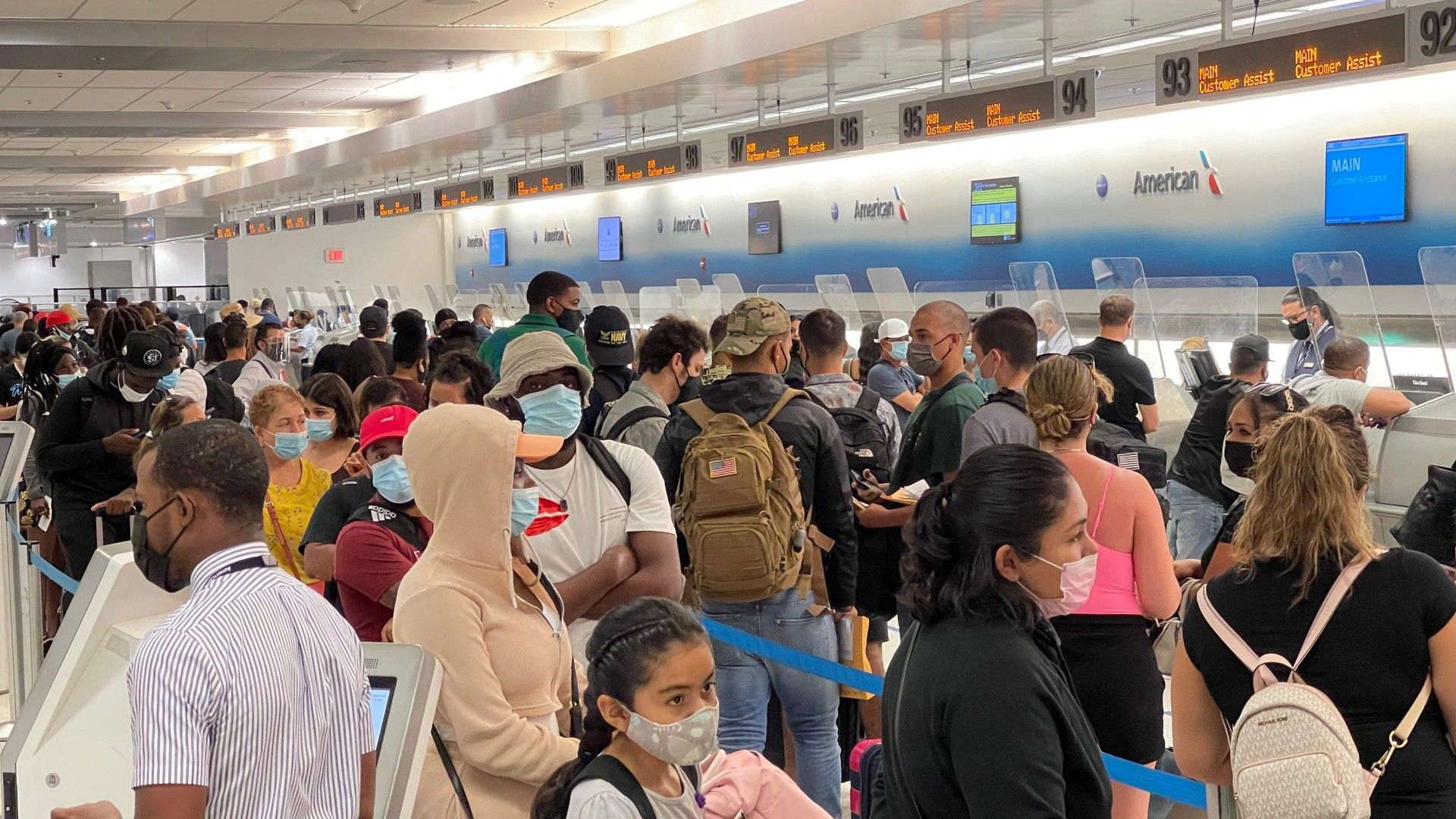 Viajeros en el aeropuerto internacional de Miami, el pasado 2 de agosto.