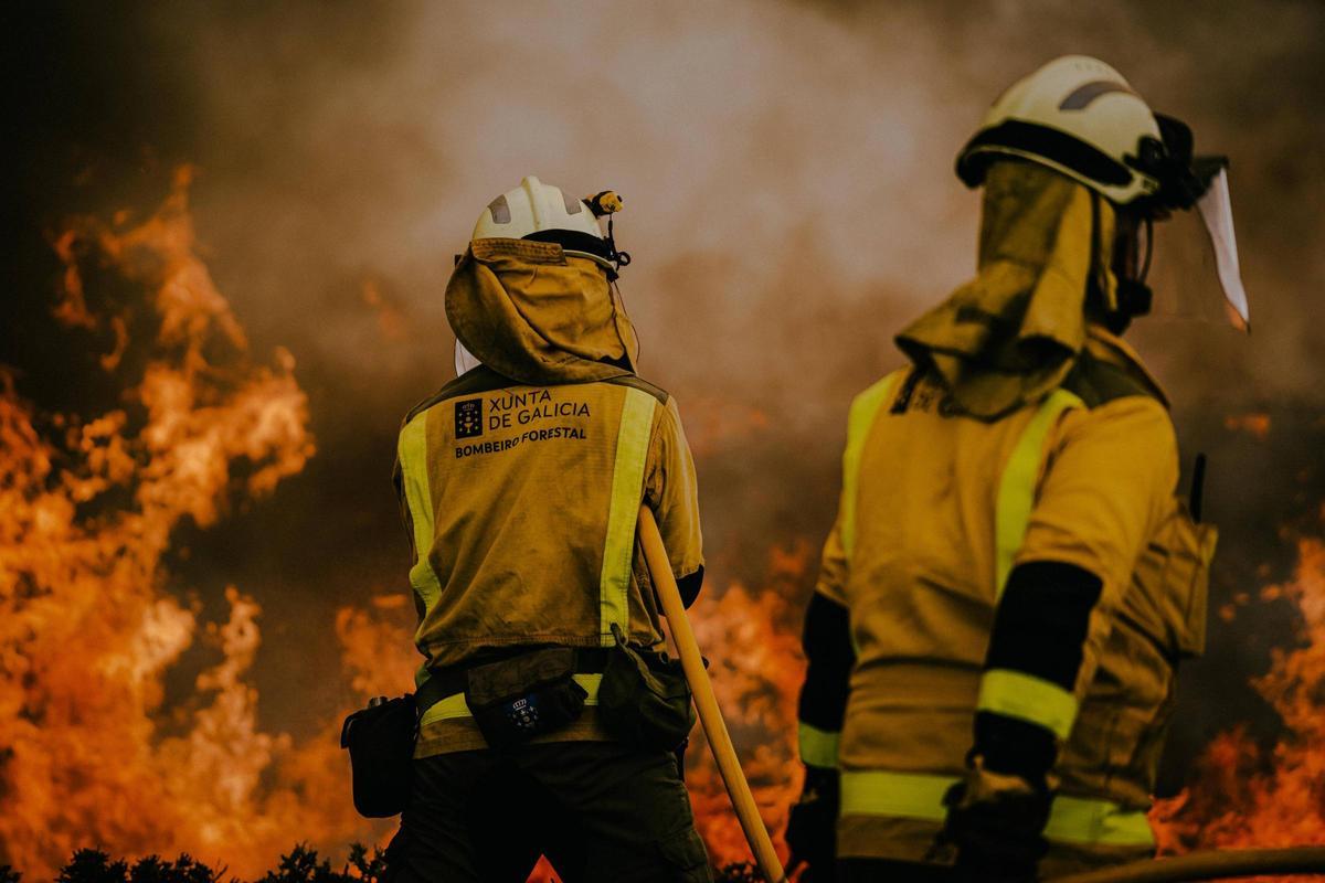 El incendio de Boborás, el primer foco importante en Ourense antes del verano