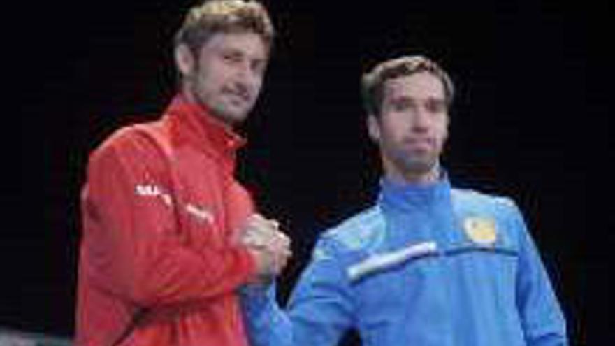 Ferrero y Kukuskhin, ayer.