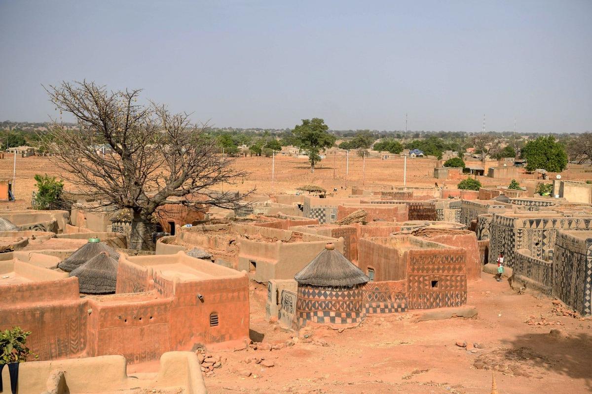 Vista del pueblo de Tiébélé