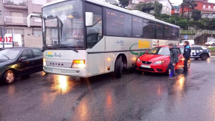 Los dos vehículos implicados en el choque.