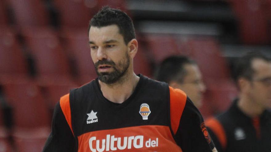 Rafa Martínez, durante un entrenamiento