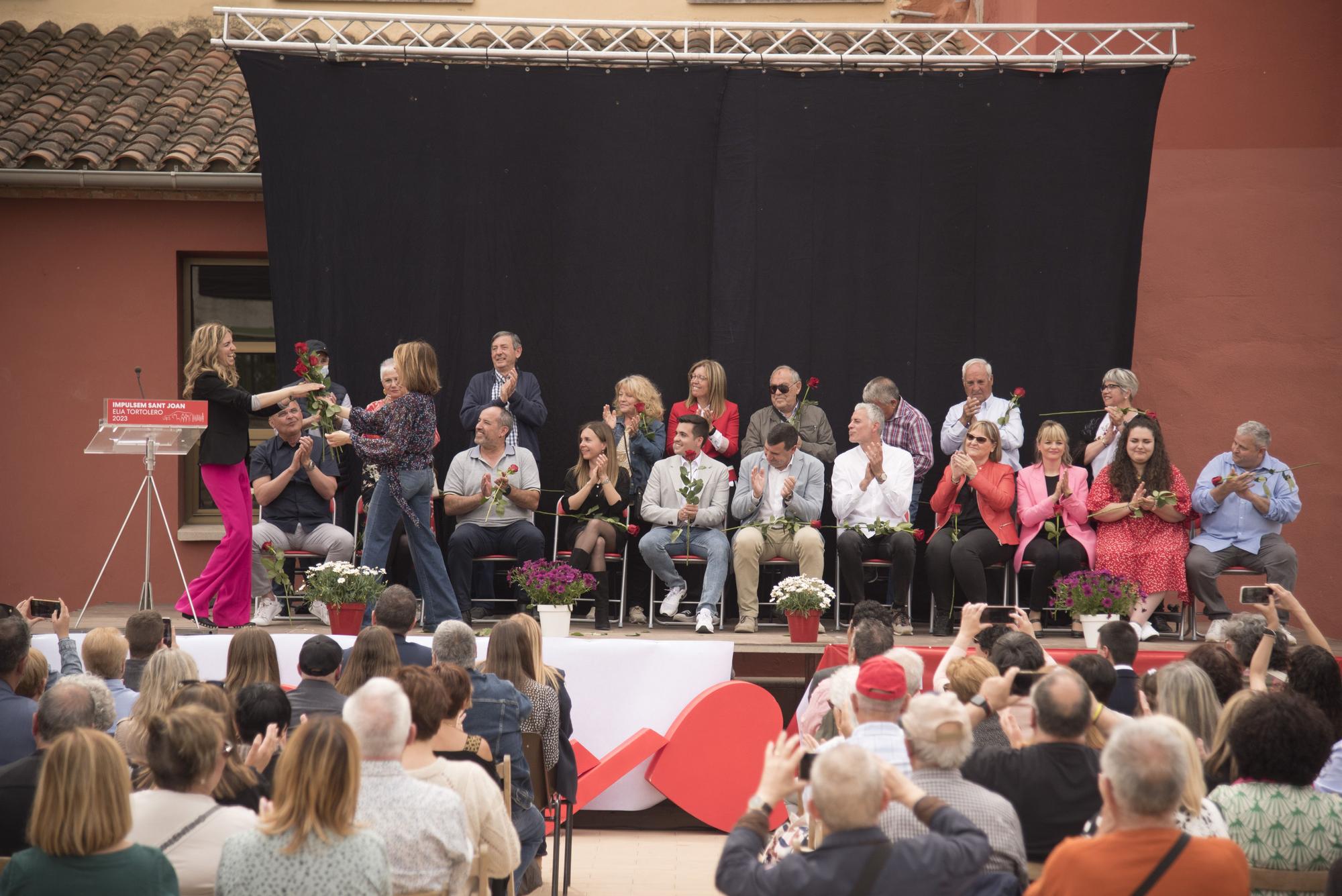 La ministra Sánchez presenta la candidatura d'Èlia Tortolero a Sant Joan de Vilatorrada