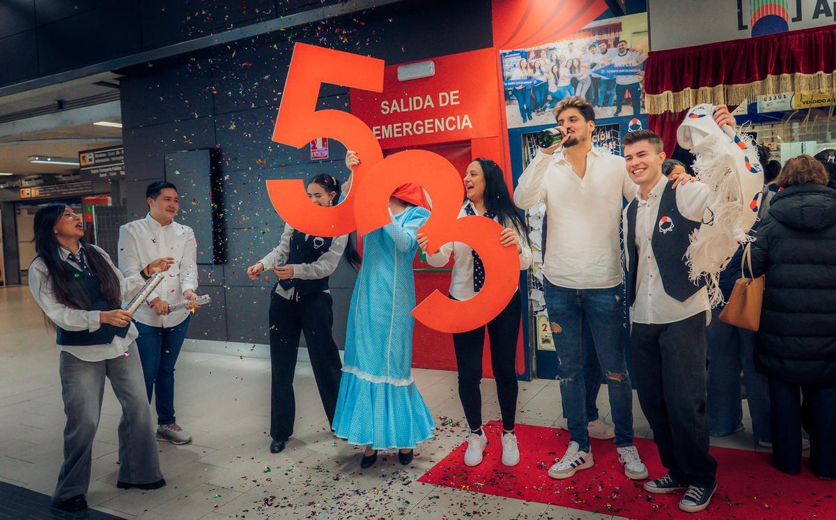 Joaquín ha repartido un tercer, un cuarto y un quinto premio en el Sorteo de la Lotería de Navidad 2025.