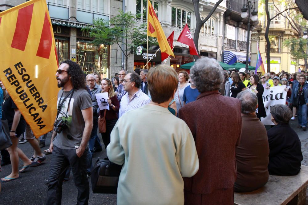 Manifestación antifascista en Valencia