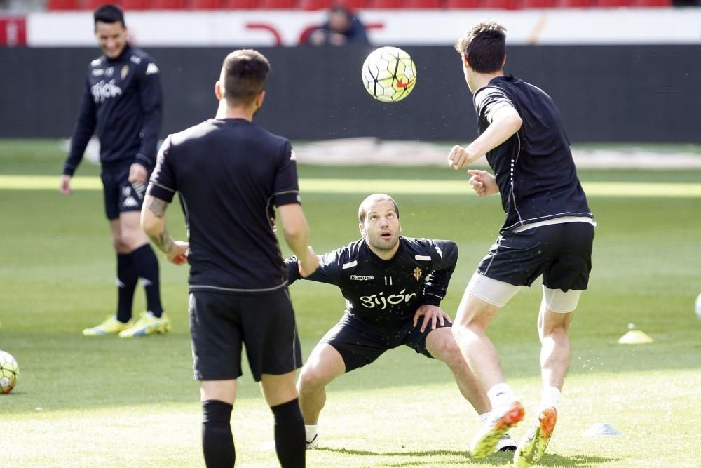 Entrenamiento del Sporting