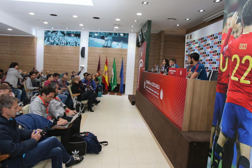 Rueda de prensa de Isco, Jordi Alba y Lopetegui