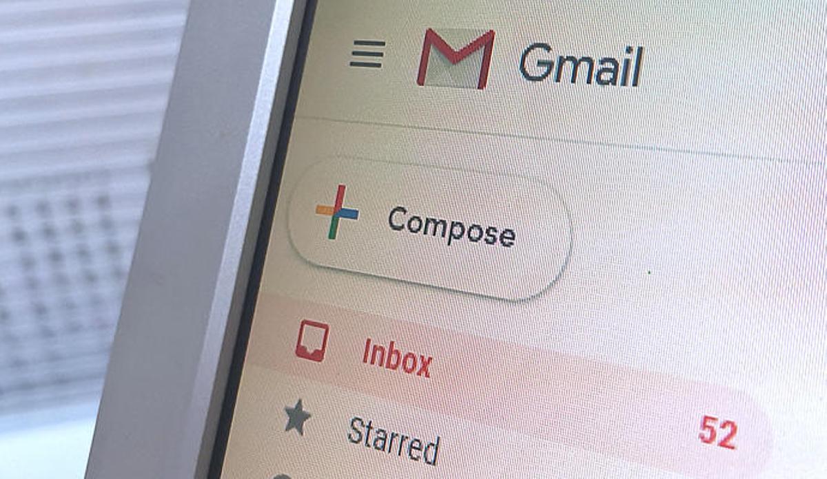 Una pantalla de Gmail.