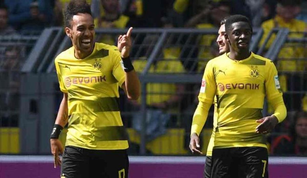 El mogut viatge d’Aubameyang a Barcelona per reunir-se amb Dembélé