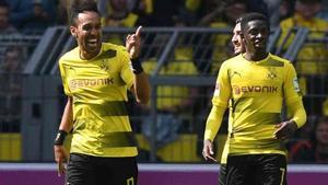 El mogut viatge d’Aubameyang a Barcelona per reunir-se amb Dembélé