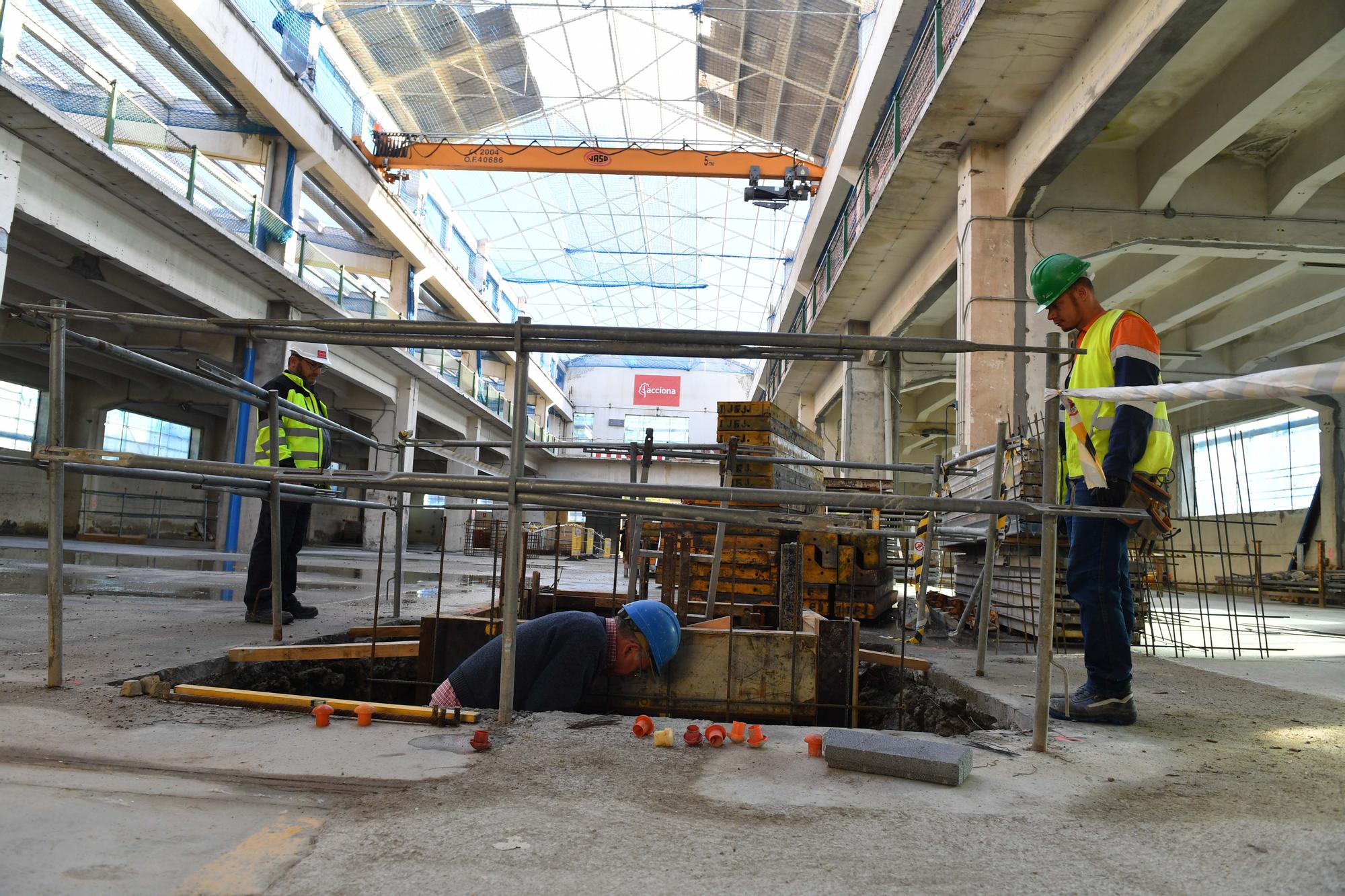 Visita a las obras del primer edificio de la Ciudad de las TIC en A Coruña