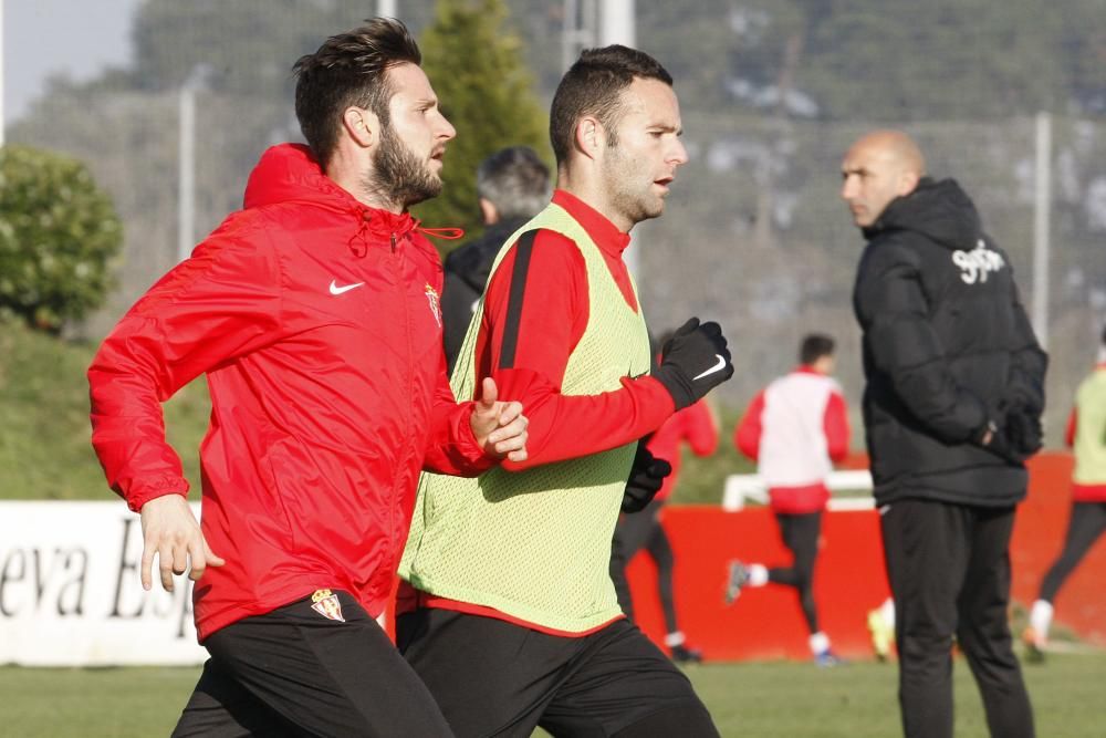 Entrenamiento del Sporting de Gijón