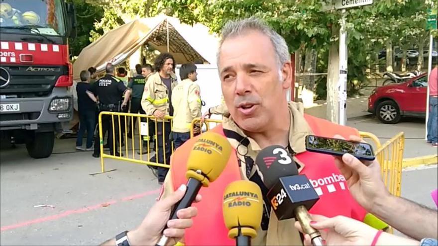 Ricard Expósito, cap d'intervenció a l'incendi de Capellades