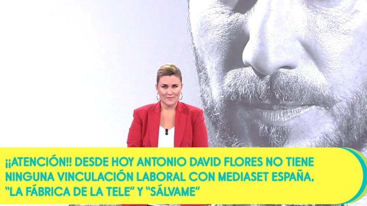 Així ha explicat ‘Sálvame’ l’acomiadament d’Antonio David, el seu col·laborador fins fa cinc dies Així ha explicat ‘Sálvame’ l’acomiadament d’Antonio David, el seu col·laborador fins fa cinc dies