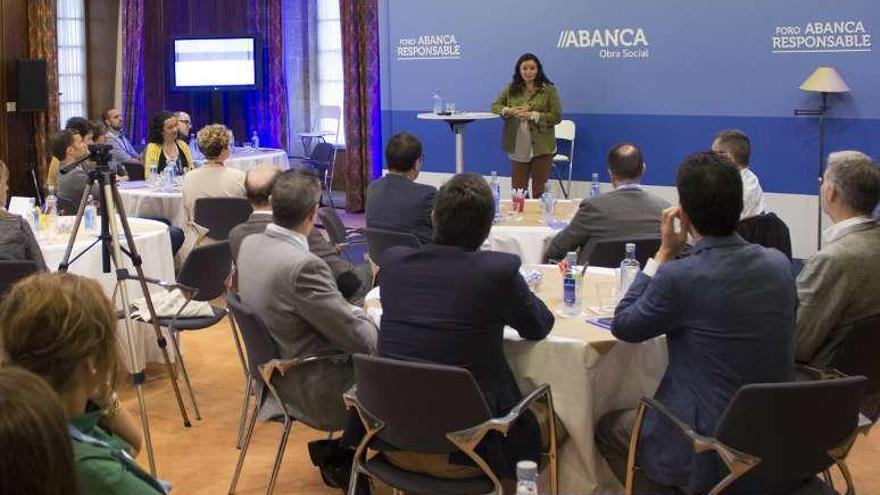 Un momento del evento, durante la intervención de Tatiana Suárez.