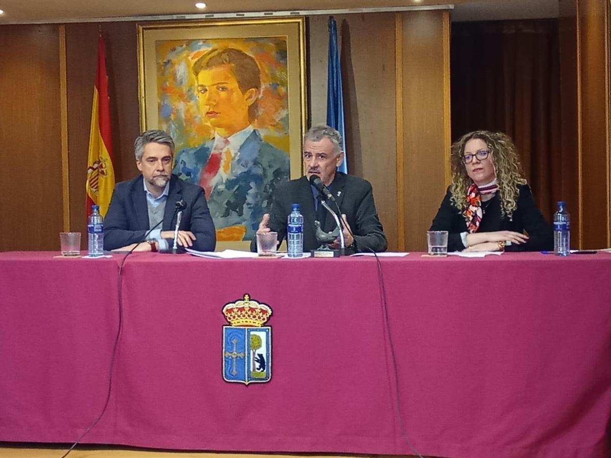 Carlos Franganillo, Valentín Martínez-Otero y Beatriz García