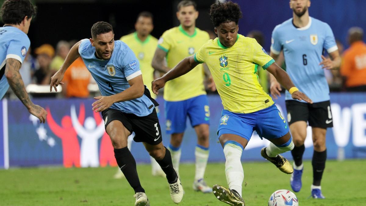 Endrick no cuajó un gran partido en la eliminación de Brasil de la pasada Copa América