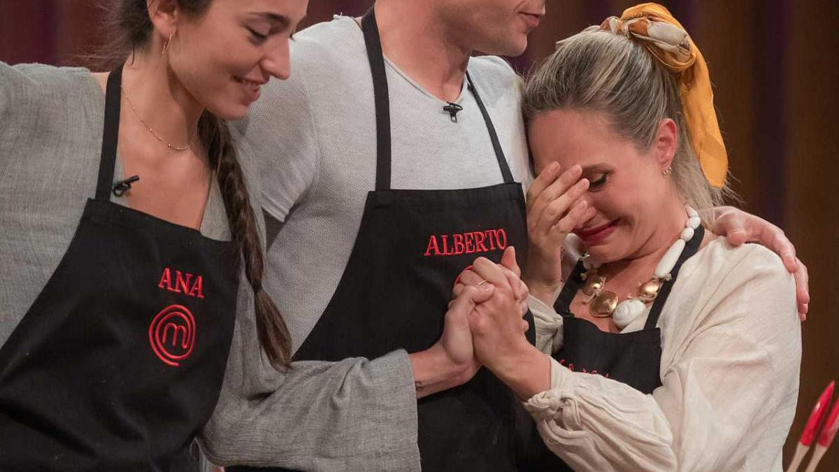 Instante de la eliminación de Sara Lúa en MasterChef 8