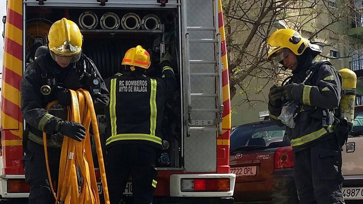 Bomberos de Málaga, en una imagen de archivo