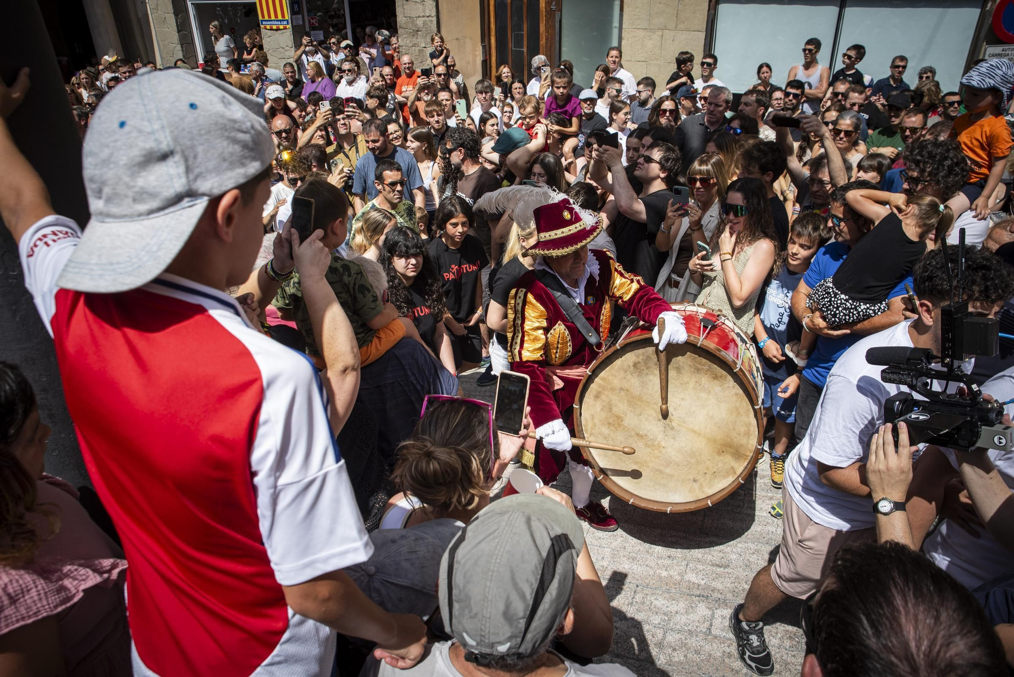 Ple de Patum i cercavila del Tabal a Berga