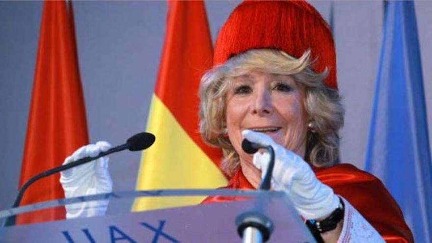 Esperanza Aguirre, Doctora Honoris Causa por la Universidad Alfonso X