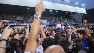 El Avilés cierra su gran gesta: los blanquiazules golean al Majadahonda y son nuevo equipo de Primera Federación (4-0)