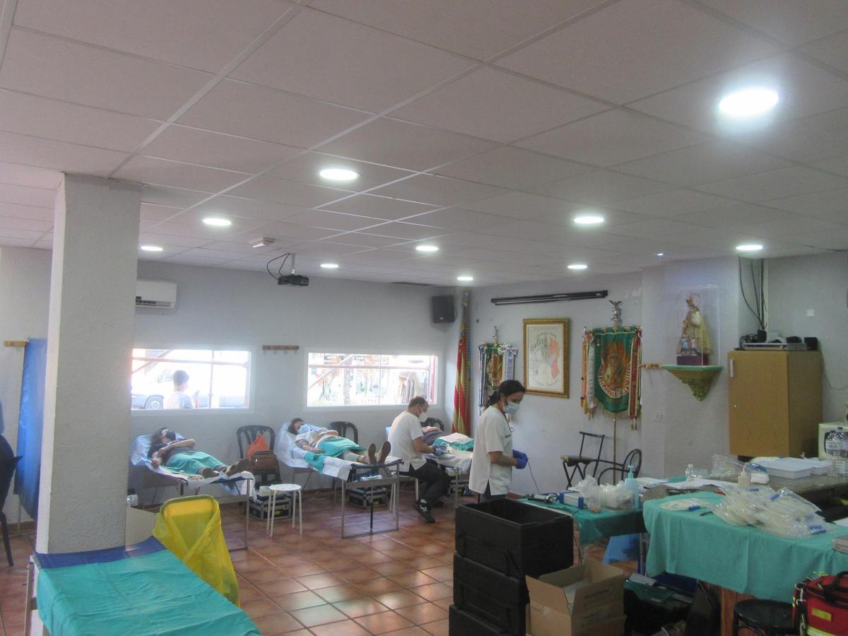jornada de donación de sangre en el casal de la falla Pi i Margall.
