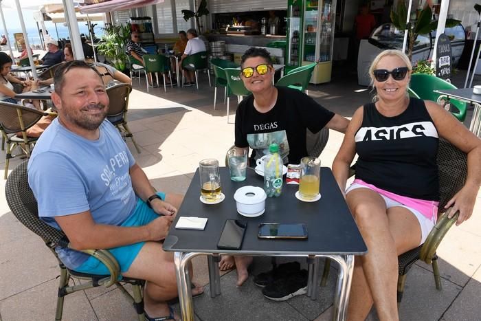 Ambiente de Playa del Inglés en plena fase 2