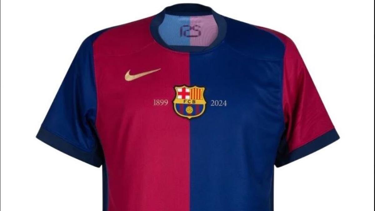 برشلونة يطلق قميصًا جديدًا للاحتفال بالذكرى 125 لتأسيس النادي دون شعار الراعي