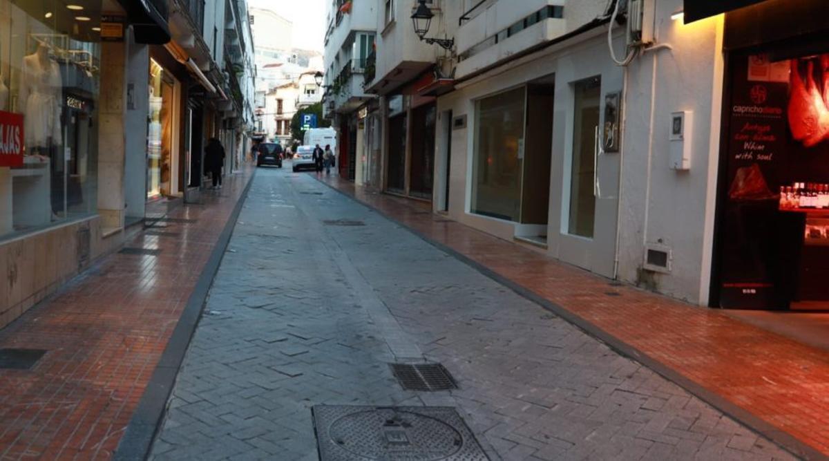 La calle Huerta Chica, una de las dos que será reparada.