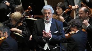 Plácido Domingo interpretando zarxuela en el Liceu.