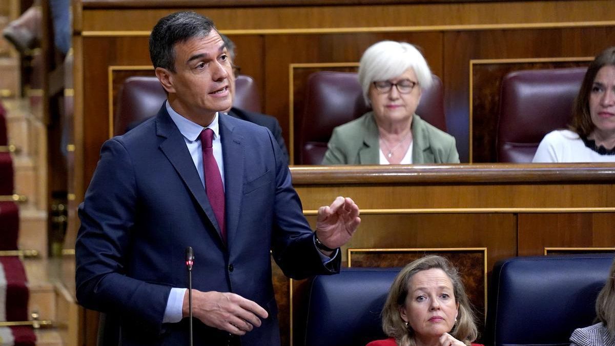 Sesión de control al Gobierno en el Congreso. En la imagen Pedro Sánchez.