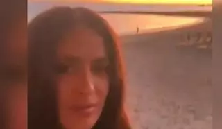Salma Hayek presume de Lanzarote