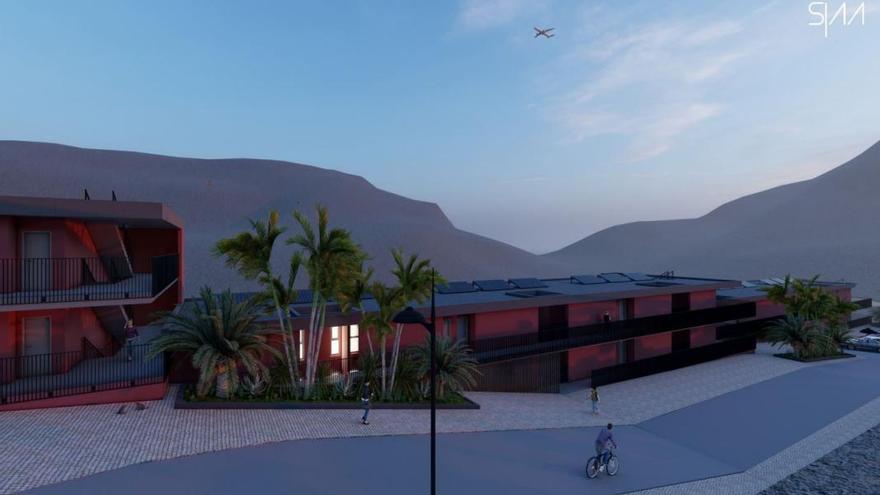 A licitación las obras de construcción  de 259 viviendas protegidas en  Motor Grande, El Horno y Veneguera