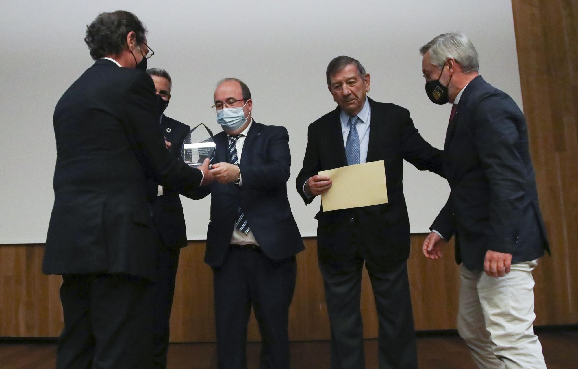 El ministro de Cultura y Deporte, Miquel Iceta, en la entrega de los Premios de Arqueología