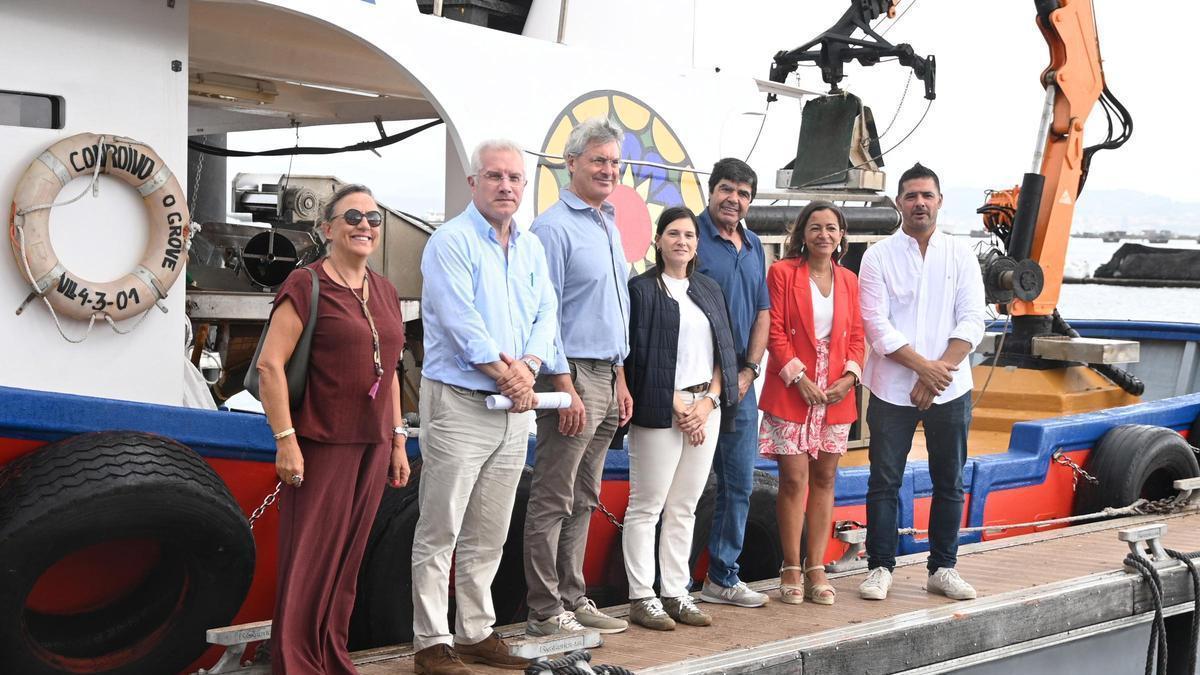 La reciente visita de la conselleira a O Grove.