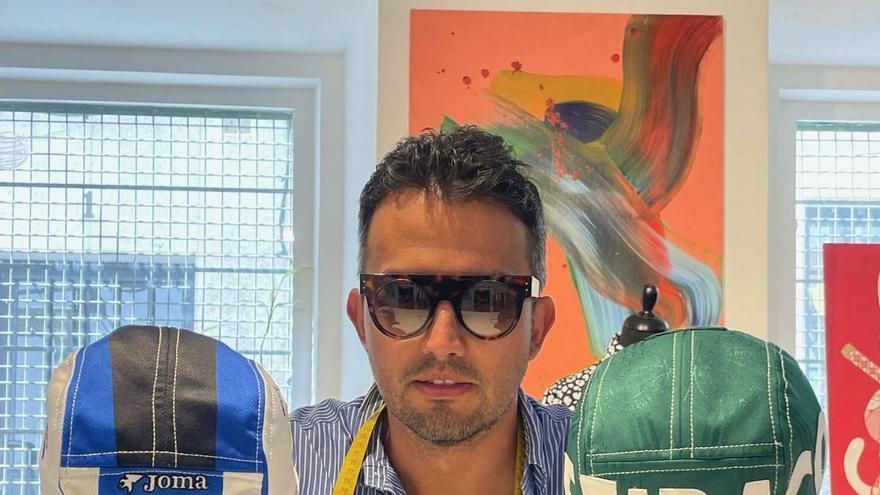 Ferdy Estudio crea piezas "únicas, particulares y curiosas" sobre antiguas prendas del Deportivo de A Coruña