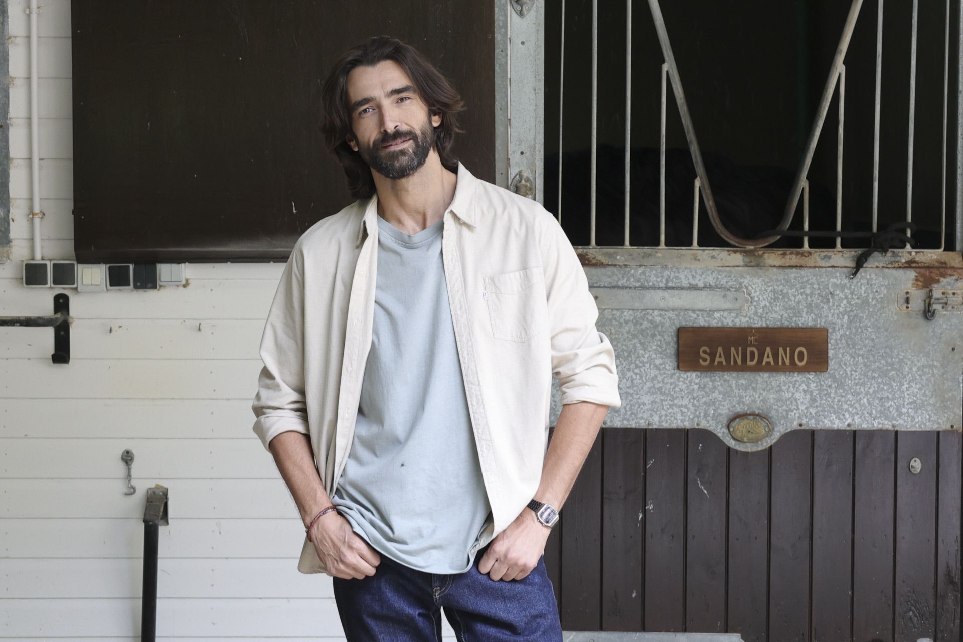 Aitor Luna en la presentación del rodaje de 'Pura Sangre'