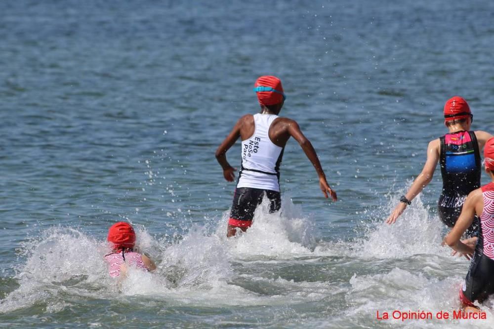 Final de triatlón de Deporte en Edad Escolar