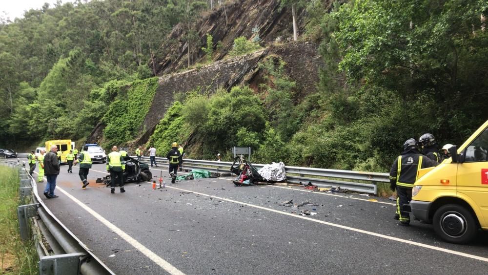 Accidente en San Tirso de Abres