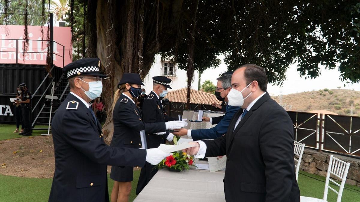 Entrega de medallas.