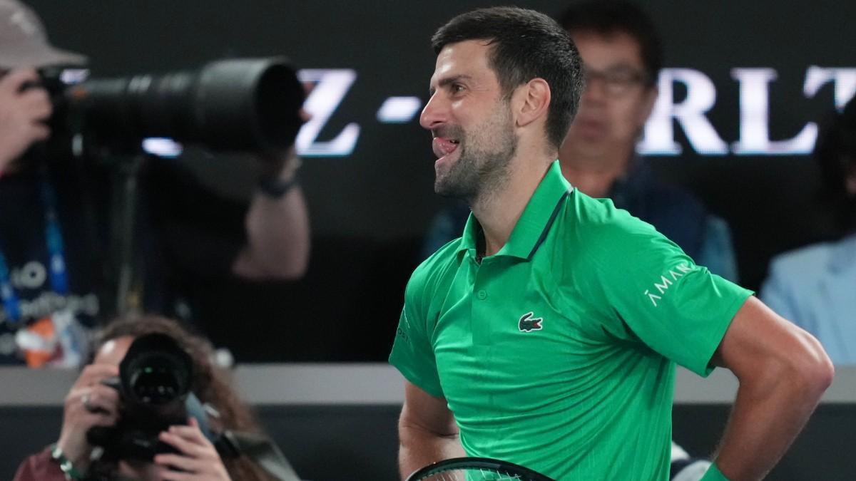 Novak Djokovic, durante la final del Open de Australia