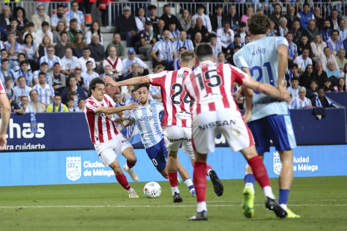 Liga Hypermotion: Málaga CF -Sporting Gijón