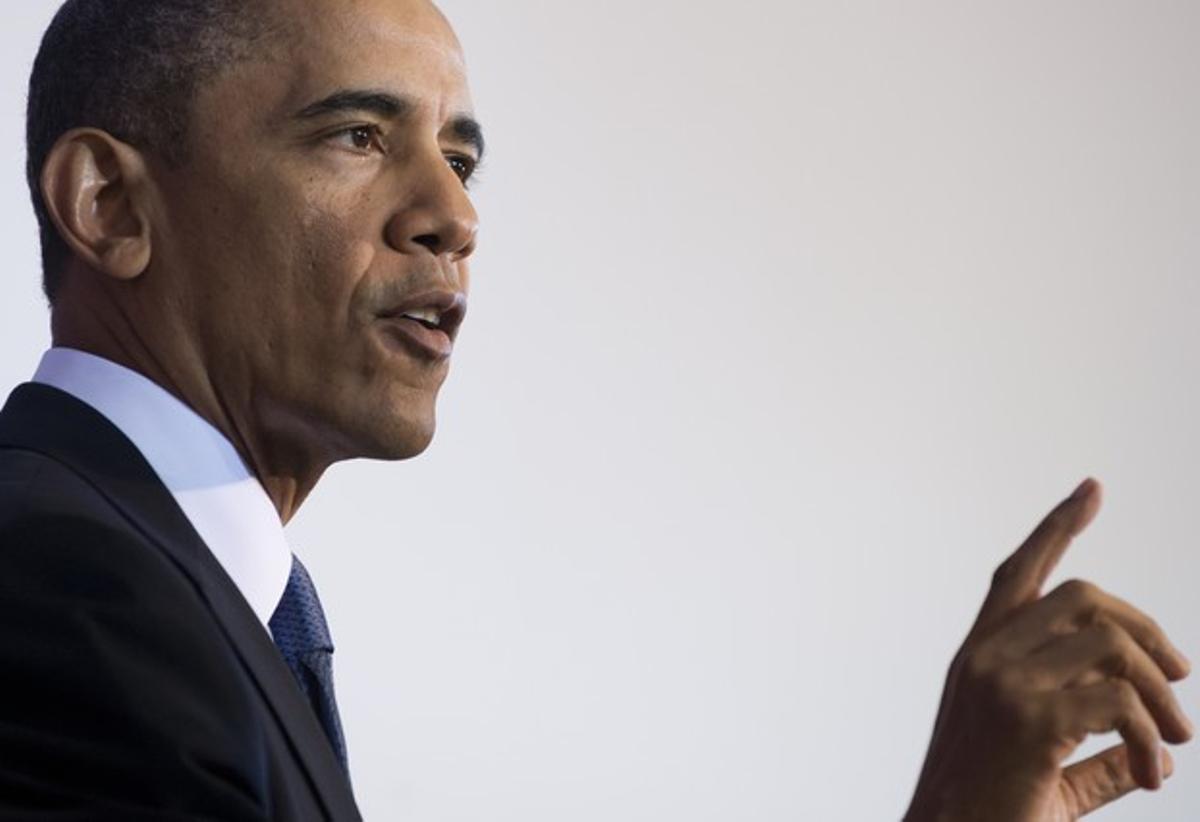 El president dels EUA, Barack Obama, aquest dijous, a Washington.
