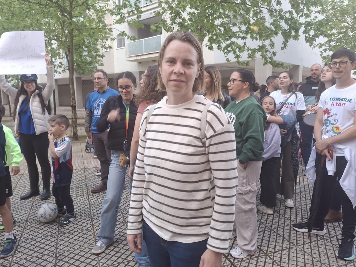 Elena López, madre de dos alumnos del colegio Cerro Gordo.