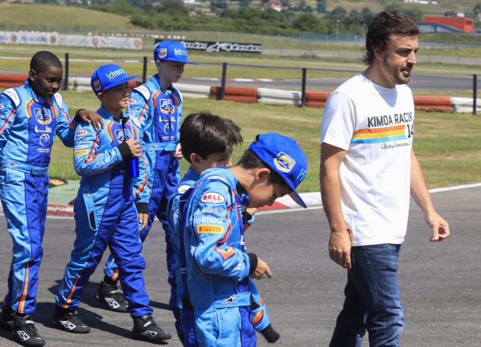 Fernando Alonso en La Morgal