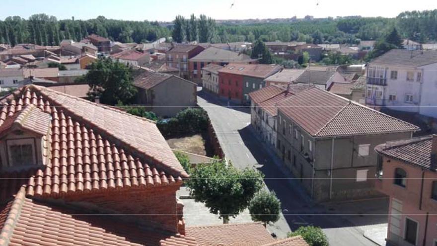 Imagen aérea de Santa Cristina de la Polvorosa.