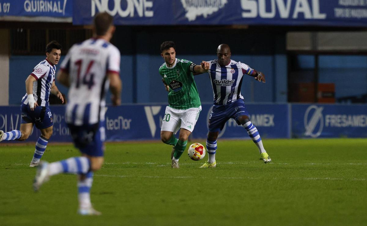 Babin, durante el partido ante el Racing de Ferrol