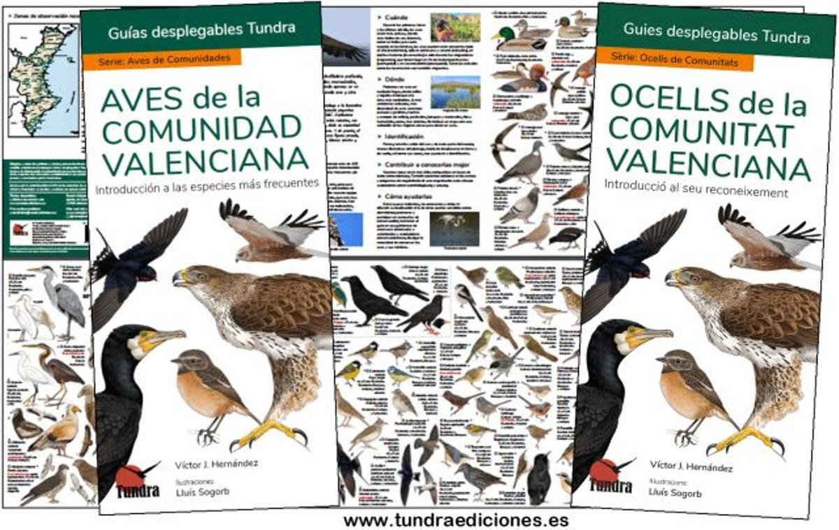 La guía ilustrada por Lluís Sogorb sobre las Aves de la Comunidad Valenciana.