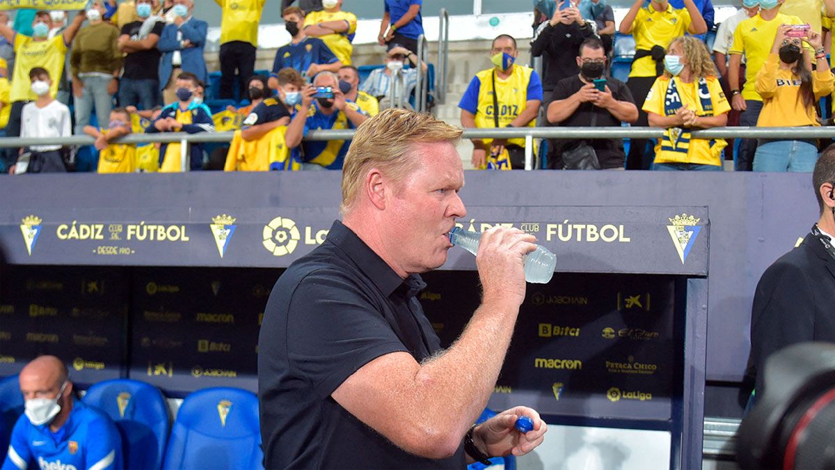 Koeman dirigió al equipo en el Nuevo Mirandilla